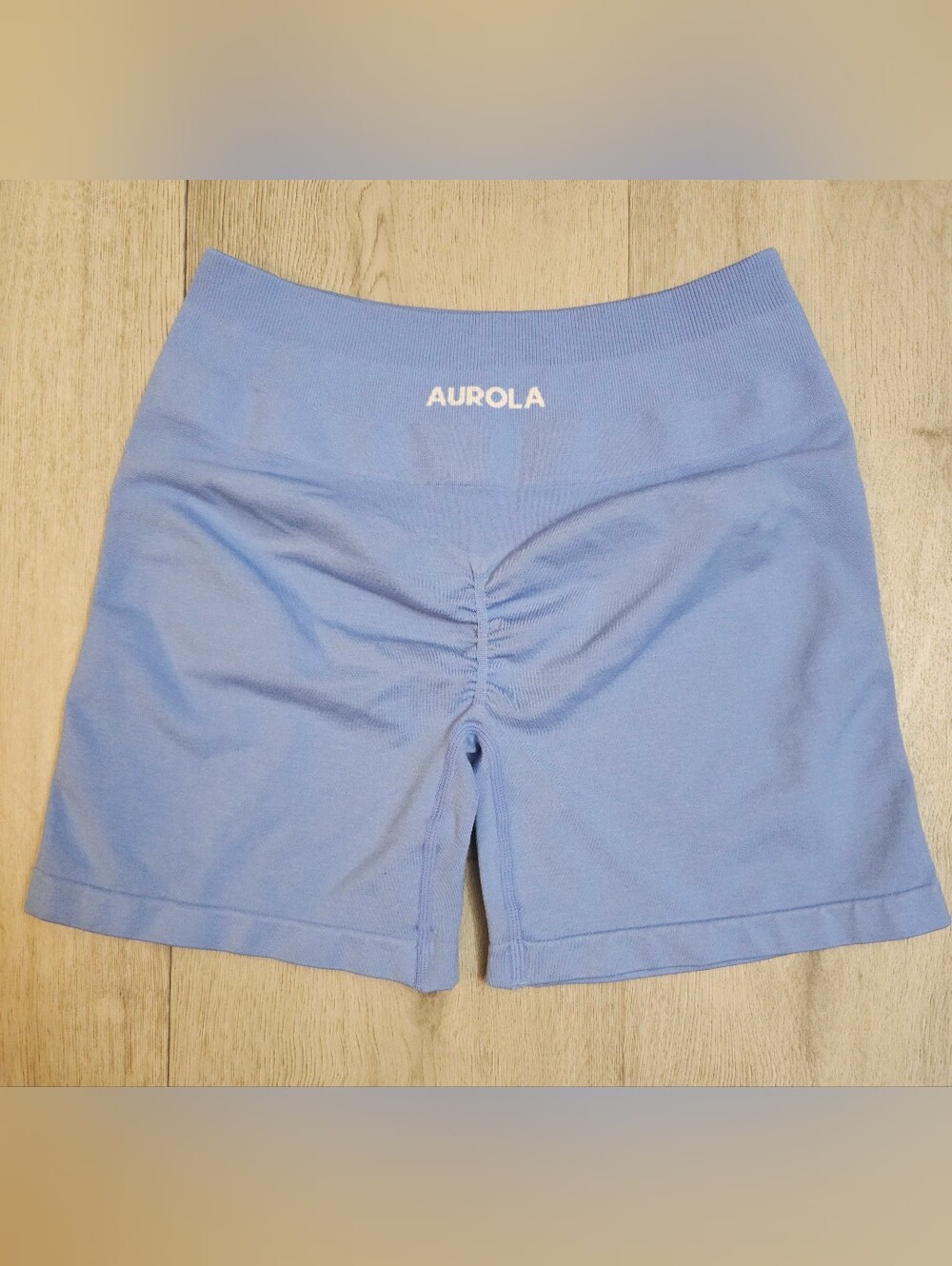 EUC AUROLA Dream Seamless Workout Shorts - Serenity Blue (Size Small)